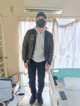 「アイテム（マスク）」を使った、ROKI(相互フォロー)さん（メンズ・183cm）の秋コーディネート