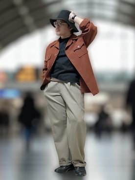 「アイテム（その他アウター）」を使った、テツロウ+さん（メンズ・165cm）の夏コーディネート