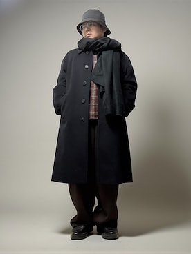 「アイテム（帽子）」を使った、テツロウ+さん（メンズ・165cm・50代）の冬コーディネート