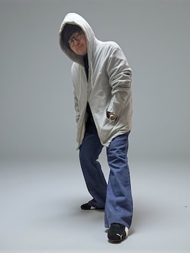 「PUMA（プーマ）のPUMA プーマ ユニセックス SPEEDCAT OG / スピードキャット OG スニーカー（スニーカー）」を使った、テツロウ+さん（メンズ・165cm）の秋コーディネート