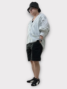 「MUJI Labo（ムジラボ）のアイテム」を使った、テツロウ+さん（メンズ・165cm）の夏コーディネート