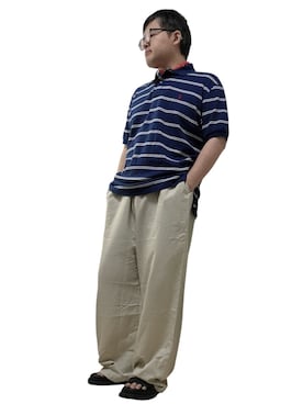 「GU（ジーユー）のアイテム」を使った、テツロウ+さん（メンズ・165cm）の夏コーディネート
