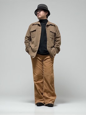 「GU（ジーユー）のアイテム（ブーツ）」を使った、テツロウ+さん（メンズ・165cm）の秋コーディネート