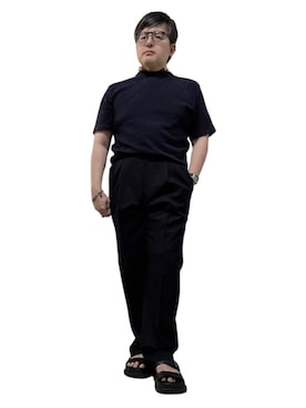 「アイテム（Tシャツ/カットソー）」を使った、テツロウ+さん（メンズ・165cm）の夏コーディネート
