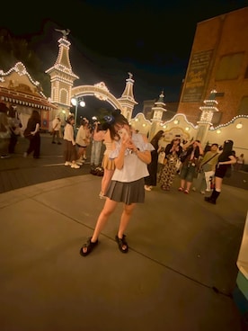 「ディズニーコーデ」｜あんさん（レディース・166cm・10代）の秋コーディネート