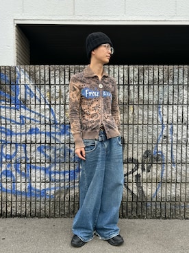 「アイテム（ニットキャップ/ビーニー）」を使った、takatoさん（メンズ・170cm・20代）の秋コーディネート