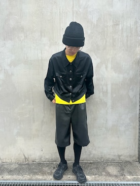 「アイテム（ニットキャップ/ビーニー）」を使った、takatoさん（メンズ・170cm・20代）の秋コーディネート