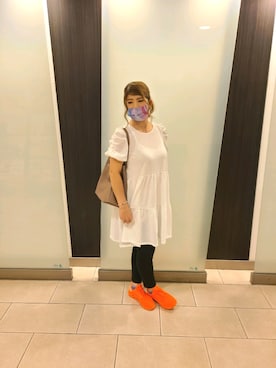 「rps（アールピーエス）のアイテム（シャツワンピース）」を使った、YUKIガールさん（レディース・171cm）の秋コーディネート