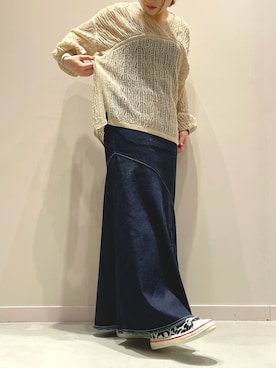 「08sircus（ゼロエイトサーカス）のアイテム」を使った、yukkoさん（レディース・155cm）の秋コーディネート