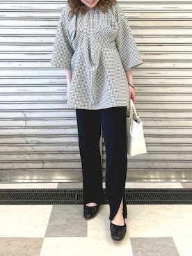 「08sircus（ゼロエイトサーカス）のアイテム」を使った、yukkoさん（レディース・155cm）の秋コーディネート