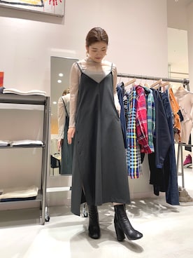 「ブーツコーデ」｜「アイテム（その他）」を使った、yukkoさん（レディース・155cm）の秋コーディネート