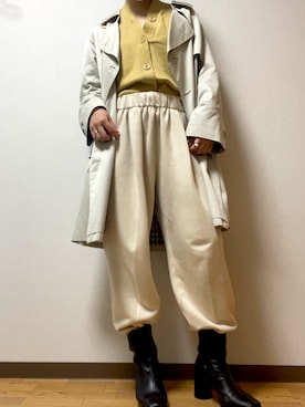 「UNIQLOコーデ」｜「アイテム（トレンチコート）」を使った、begimoonさん（レディース・162cm）の春コーディネート
