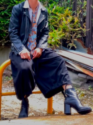 バックラッシュB'2nd別注スペインシープレザーWライダース黒M gauvpvnJepPa.jpg?width=768