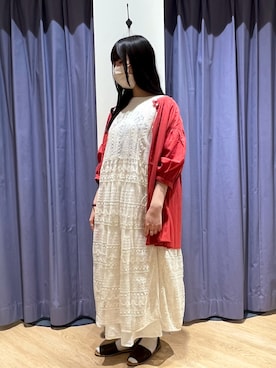 「Samansa Mos2（サマンサ モスモス）のセパレートサンダル（サンダル）」を使った、たうさん（レディース・153cm）の春コーディネート