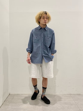 「春カラー」｜「アイテム（スリッポン）」を使った、kobaさん（メンズ・170cm）の春コーディネート