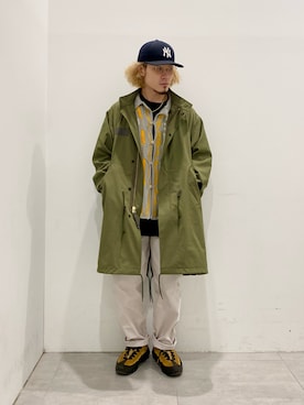 「JOURNAL STANDARD relume（ジャーナルスタンダード　レリューム）のアイテム（モッズコート）」を使った、kobaさん（メンズ・170cm）の冬コーディネート