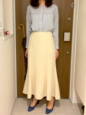 「SLOBE IENA（スローブイエナ）のアイテム（バレエシューズ）」を使った、きゃんさん（レディース・163cm）の春コーディネート