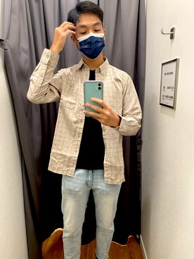 「アイテム（デニムパンツ、その他）」を使った、marchku0330さん（メンズ・177cm）の秋コーディネート