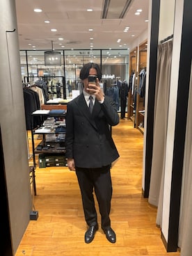 「URBAN RESEARCH warehouse（アーバンリサーチウエアハウス）のアイテム（ネクタイ、その他）」を使った、ハルさん（メンズ・183cm）の春コーディネート