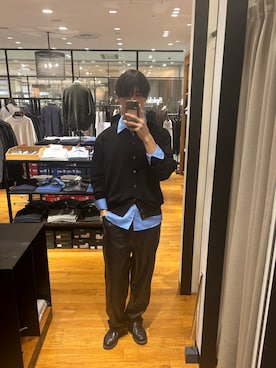 「アイテム（ドレスシューズ）」を使った、ハルさん（メンズ・183cm）の秋コーディネート