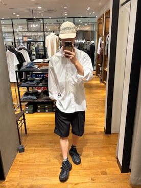 「Wrangler（ラングラー）のアイテム（パンツ）」を使った、ハルさん（メンズ・183cm）の春コーディネート