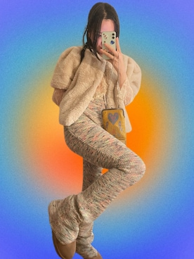 「ANNA SUI（アナスイ）のアイテム（バッグ）」を使った、mindurownbiznizさん（レディース・160cm）の冬コーディネート