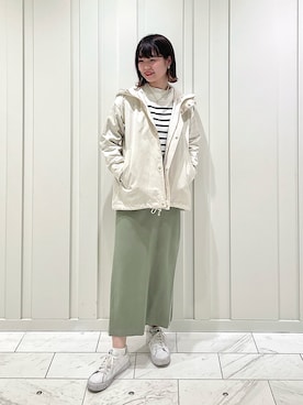 「オフホワイト」｜「アイテム（その他）」を使った、kanaさん（レディース・159cm）の春コーディネート