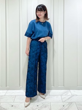 「ジャガード」｜「アイテム（その他）」を使った、kanaさん（レディース・159cm）の夏コーディネート