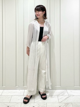 「インディヴィ」｜「アイテム（ワンピース）」を使った、kanaさん（レディース・159cm）の夏コーディネート