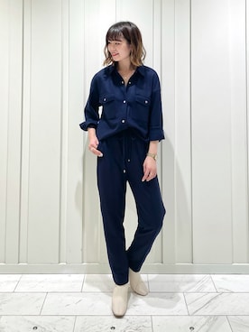 「インディヴィ」｜「アイテム（ブーツ）」を使った、kanaさん（レディース・159cm）の冬コーディネート