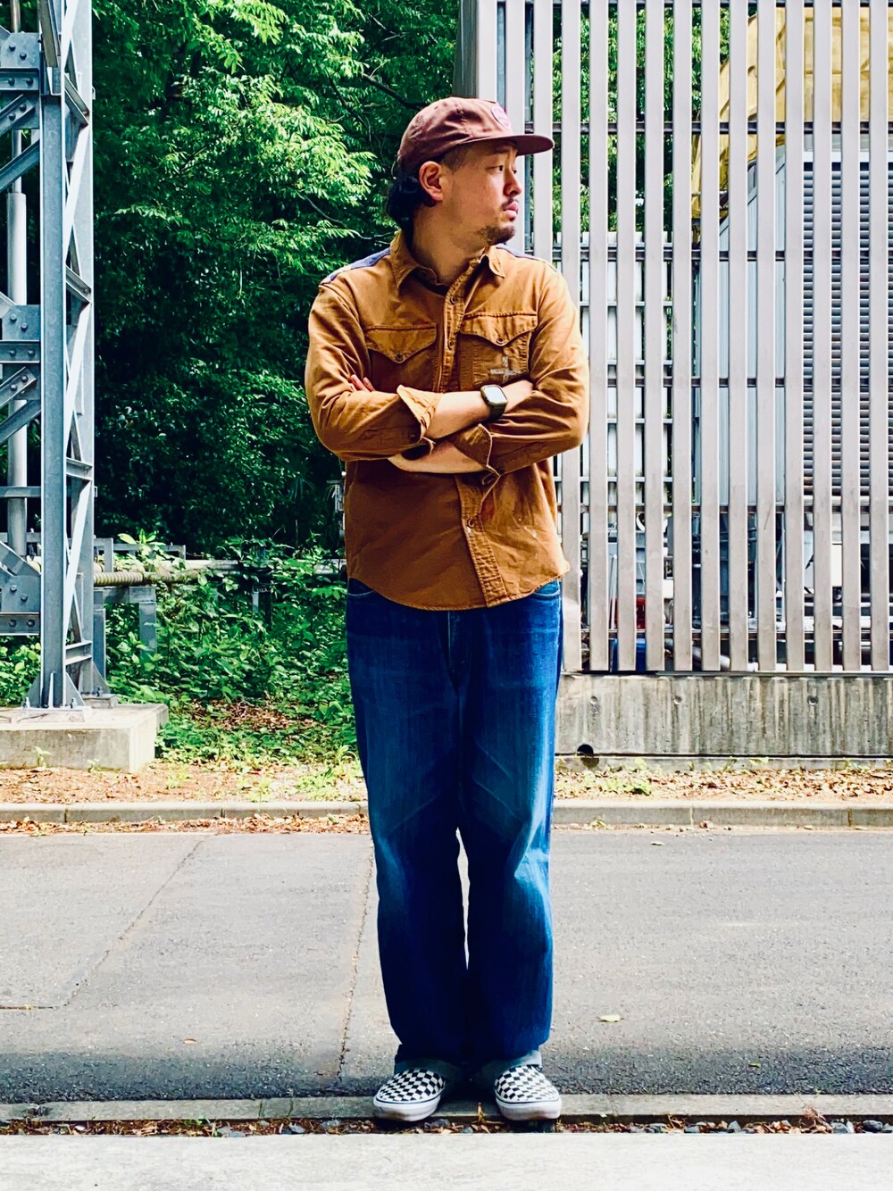 POLO RALPH LAURENのアイテムを使った「アメカジスタイル」のメンズ