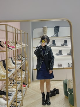 「Reene（リーネ）のアイテム（ジャケット/アウター）」を使った、wuzhaohuaさん（レディース・156cm）の秋コーディネート