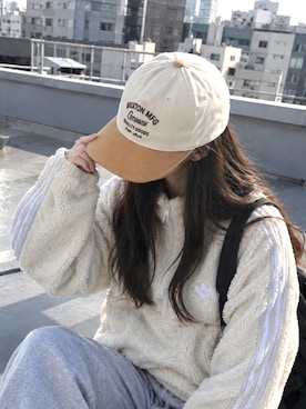 「BRIXTON(ブリクストン)のアイテム」を使った、迎 稀羅莉さん(レディース・160cm)の秋コーディネート