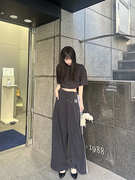 「大人カジュアルコーデ」｜「アイテム（パンプス）」を使った、桃さん（レディース・164cm）の夏コーディネート