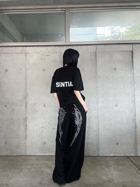 「アイテム（スウェットパンツ）」を使った、桃さん（レディース・164cm・20代）の夏コーディネート