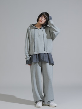 「アイテム（セットアップ）」を使った、桃さん（レディース・164cm・20代）の秋コーディネート