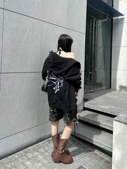 FANCY CLUB/ファンシークラブ CARGO LETTERING BERMUDA PANTS ハーフ