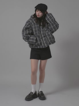 「アイテム（ダウンジャケット/コート）」を使った、桃さん（レディース・164cm）の秋コーディネート