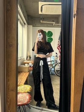 「LACOSTE（ラコステ）のアイテム」を使った、桃さん（レディース・164cm）の春コーディネート