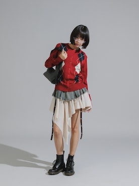 「AO2（アオズ）のアイテム」を使った、桃さん（レディース・164cm）の秋コーディネート