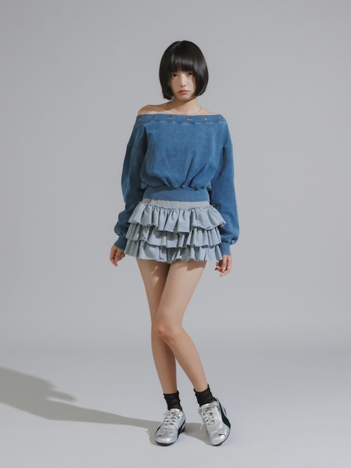 Tiered Frilled Miniskirt /ティアード フリル ミニスカート（スカート