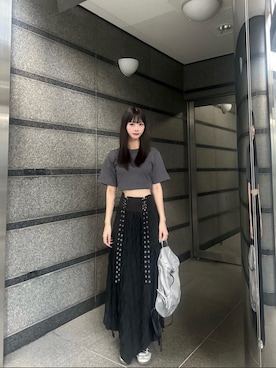 「Champion（チャンピオン）のアイテム」を使った、桃さん（骨格ウェーブ・レディース・164cm）の夏コーディネート