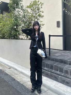 「アイテム（チノパンツ）」を使った、桃さん（レディース・164cm・20代）の夏コーディネート