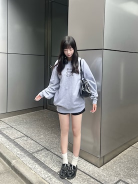 「アイテム（スウェット）」を使った、桃さん（レディース・164cm・20代）の秋コーディネート