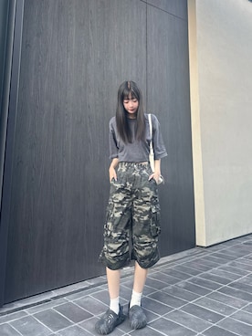 「ROOPTOKYO（ループトウキョウ）のアイテム」を使った、桃さん（レディース・164cm）の夏コーディネート