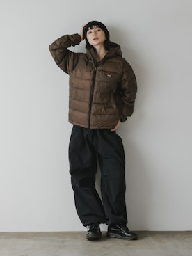 「アイテム（ダウンジャケット/コート）」を使った、桃さん（レディース・164cm・20代）の秋コーディネート