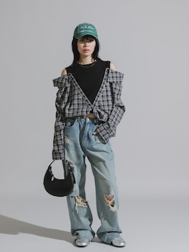 桃さん(レディース・164cm)の秋コーディネート