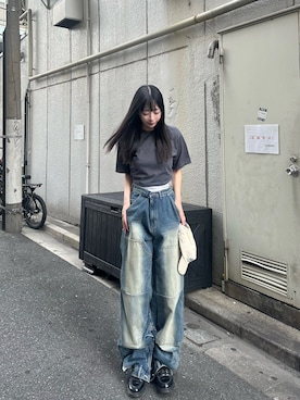 「SURGERY（サージェリー）のアイテム（パンツ）」を使った、桃さん（レディース・164cm）の夏コーディネート