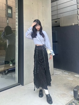 「Dr. Martens（ドクターマーチン）のアイテム」を使った、桃さん（骨格ウェーブ・レディース・164cm）の秋コーディネート