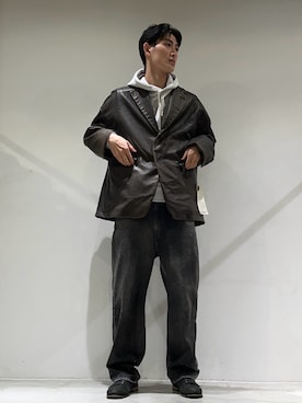 「SHINYAKOZUKA（シンヤコヅカ）のアイテム」を使った、0030007012さん（メンズ・184cm）の秋コーディネート